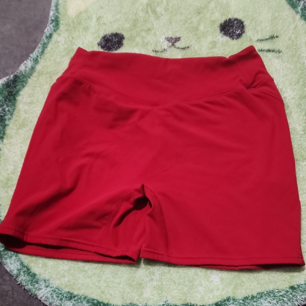 Alphalete Red Core Shorts